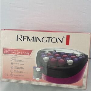 Remington Wax Core Hair Rollers with Purple and Black Design